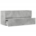 Armario para lavabo contrachapada gris hormigón 100x38,5x45 cm