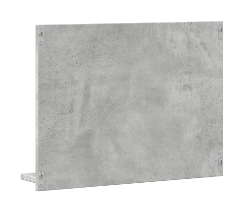 Espejo mueble de cuarto de baño gris hormigón 60x10,5x45 cm