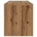 Mueble de TV luces LED madera roble artisan 120x36,5x40 cm