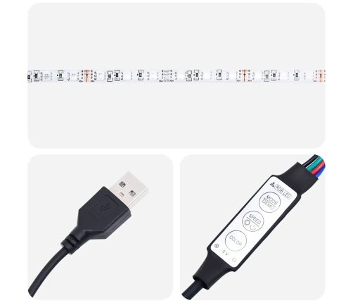 Muebles de TV con luces LED 2 uds madera ingeniería envejecida