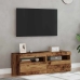 Muebles de TV con luces LED 2 uds madera ingeniería envejecida