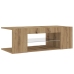 Mueble de TV luces LED madera roble artisan 90x39x30 cm