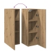 Muebles de TV 2 uds madera roble artisan 30,5x30x90 cm