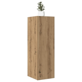 Muebles de TV 2 uds madera roble artisan 30,5x30x90 cm
