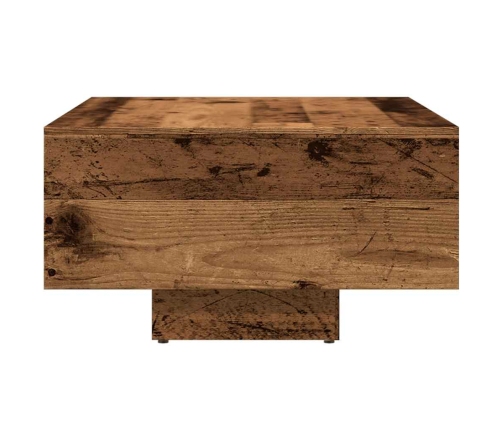 Mesa de centro madera ingeniería madera envejecida 85x55x31 cm