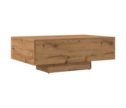 Mesa de centro madera ingeniería roble artisan 85x55x31 cm