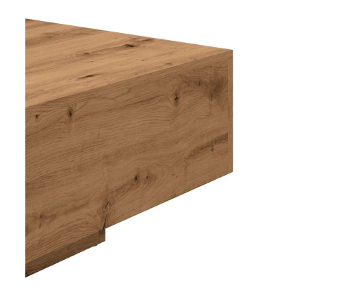 Mesa de centro madera ingeniería roble artisan 85x55x31 cm