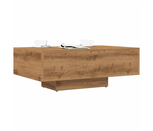 Mesa de centro madera ingeniería roble artisan 85x55x31 cm