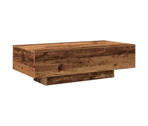 Mesa de centro madera de ingeniería envejecida 100x49,5x31 cm