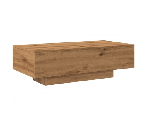 Mesa de centro madera ingeniería roble artisan 100x49,5x31 cm