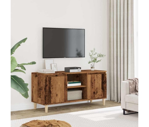 Mueble de TV madera ingeniería madera envejecida 102x35x50 cm