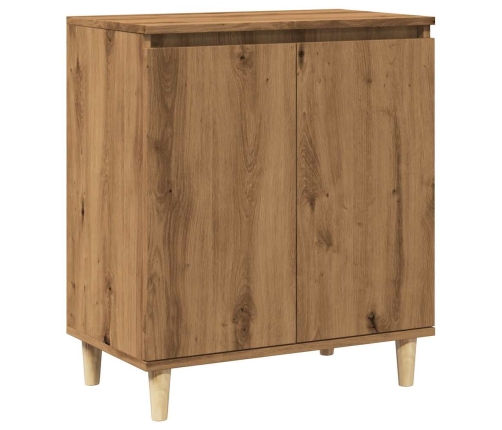 Aparador madera contrachapada roble artisian 60x35x70 cm