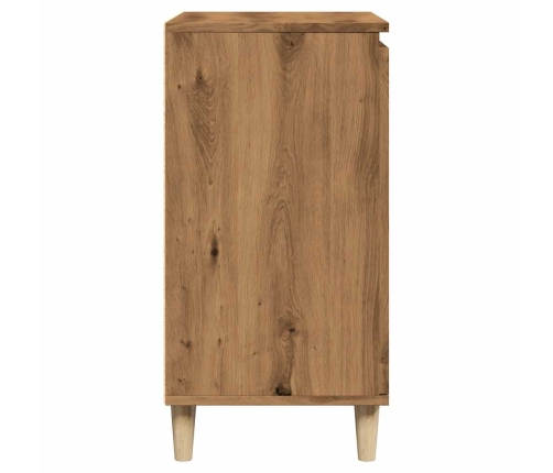 Aparador madera contrachapada roble artisian 60x35x70 cm