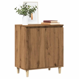 Aparador madera contrachapada roble artisian 60x35x70 cm