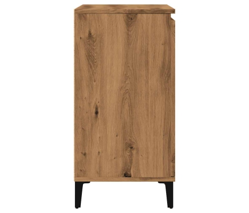 Aparador madera contrachapada roble artisian 60x35x70 cm