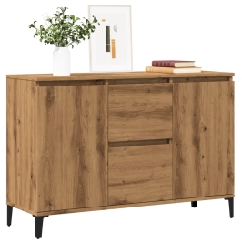 Aparador de madera de ingeniería roble artisan 102x35x70 cm