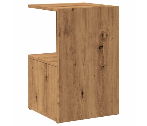 Mesitas de noche 2 uds madera roble artisan 35x35x55 cm