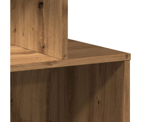 Mesitas de noche 2 uds madera roble artisan 35x35x55 cm