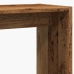 Mesa auxiliar de madera contrachapada envejecida 50x26x50 cm