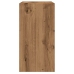 Mesa auxiliar madera contrachapada roble artisian 50x26x50 cm