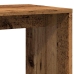 Mesa auxiliar de madera contrachapada envejecida 59x36x38 cm