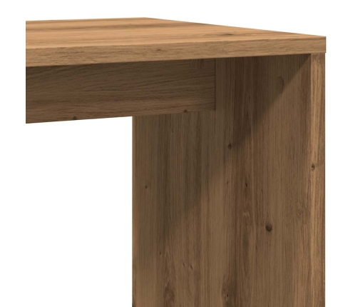 Mesa auxiliar de madera de ingeniería roble artisan 59x36x38 cm