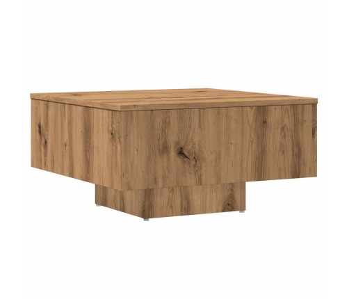 Mesa de centro madera de ingeniería roble artisan 60x60x31,5 cm