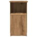 Mesa auxiliar de madera contrachapada roble artisan 36x30x56 cm