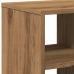 Mesa auxiliar de madera contrachapada roble artisan 50x30x50 cm