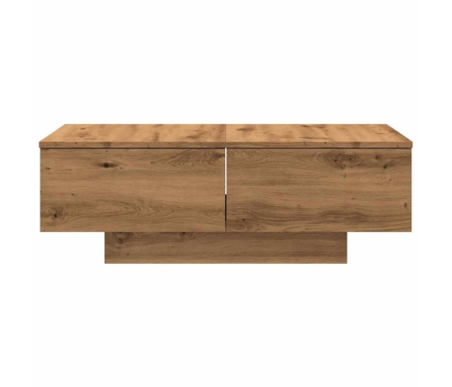 Mesa de centro madera de ingeniería roble artisan 90x60x31 cm