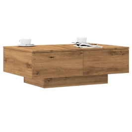 Mesa de centro madera de ingeniería roble artisan 90x60x31 cm