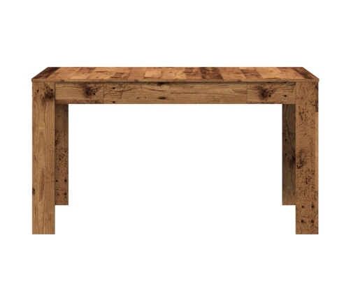 Mesa de comedor madera ingeniería envejecida 140x74,5x76 cm