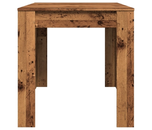 Mesa de comedor madera ingeniería envejecida 140x74,5x76 cm