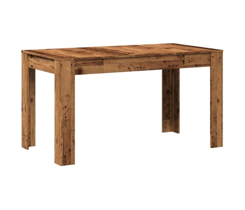 Mesa de comedor madera ingeniería envejecida 140x74,5x76 cm