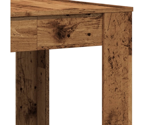 Mesa de comedor madera ingeniería envejecida 140x74,5x76 cm