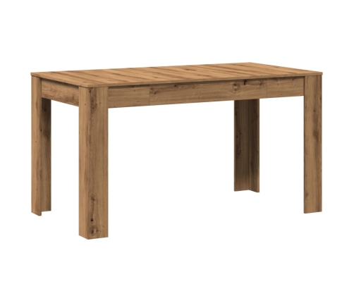 Mesa de comedor madera ingeniería roble artisan 140x74,5x76 cm