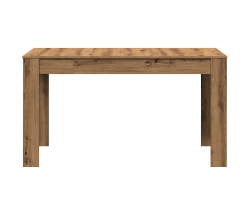 Mesa de comedor madera ingeniería roble artisan 140x74,5x76 cm