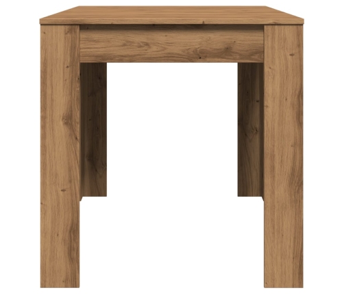 Mesa de comedor madera ingeniería roble artisan 140x74,5x76 cm