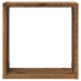Estantes cubo de pared 2 uds madera envejecida 30x15x30 cm
