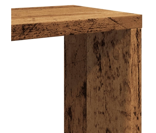 Estantes cubo de pared 2 uds madera envejecida 30x15x30 cm