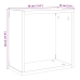 Estantes cubo de pared 2 uds madera envejecida 30x15x30 cm