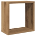 Estantes cubo de pared 2 uds madera roble artisan 30x15x30 cm