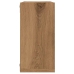 Estantes cubo de pared 2 uds madera roble artisan 30x15x30 cm