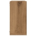 Estantes cubo de pared 4 uds madera roble artisan 30x15x30 cm