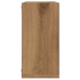 Estantes cubo de pared 6 uds madera roble artisan 30x15x30 cm