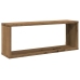 Estantes cubo de pared 2 uds madera roble artisan 60x15x23 cm