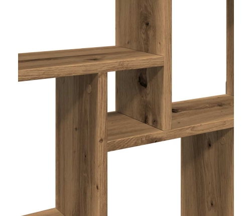 Estante cubo pared madera ingeniería roble artisan 78x15x93 cm