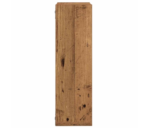 Estantes cubo de pared 2 uds madera envejecida 50x15x50 cm