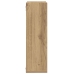 Estantes cubo de pared 2 uds madera roble artisan 50x15x50 cm