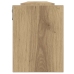 Estante de pared 2 uds madera roble artisan 100x15x20 cm